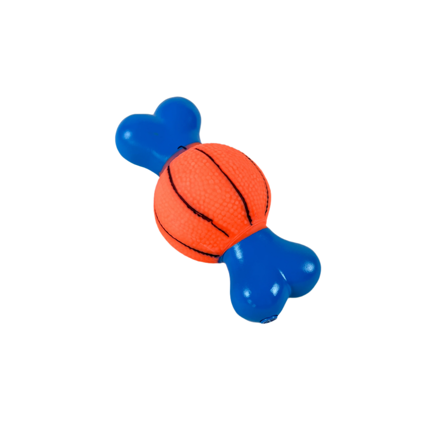 ANNAM Pískací gumová kost/míč 13 cm