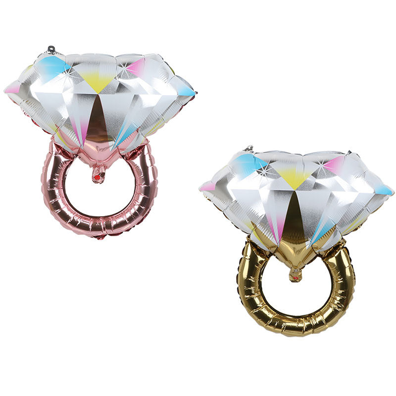 Diamantový prsten balónek z hliníkové fólie svatební svatba svatba Tanabata žádost o ruku dekorativní hliníková fólie diamantový prsten balónek z hliníkové fólie velmi rychle peníze zpět