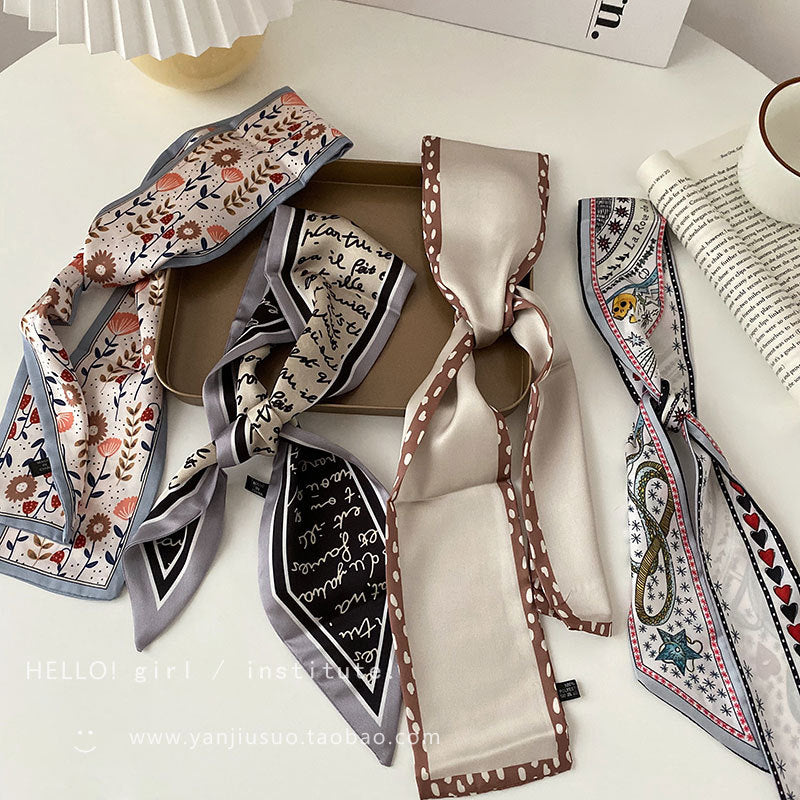 Hedvábná mašle do vlasů a na krk