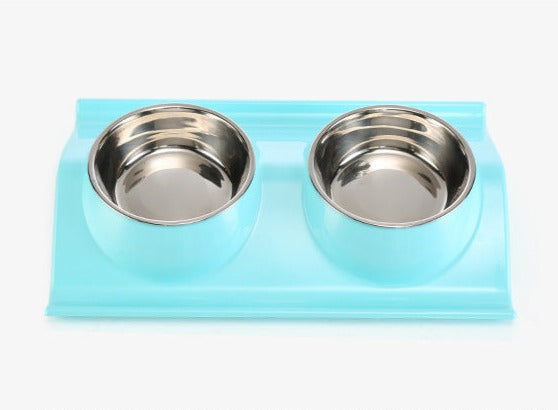 Double bowl round with removal stainless steel 15cm