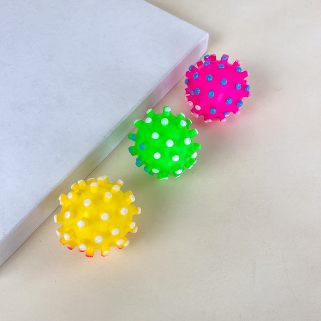 Sanding ball 6cm, different colors 6 pcs (price is for the whole set)
