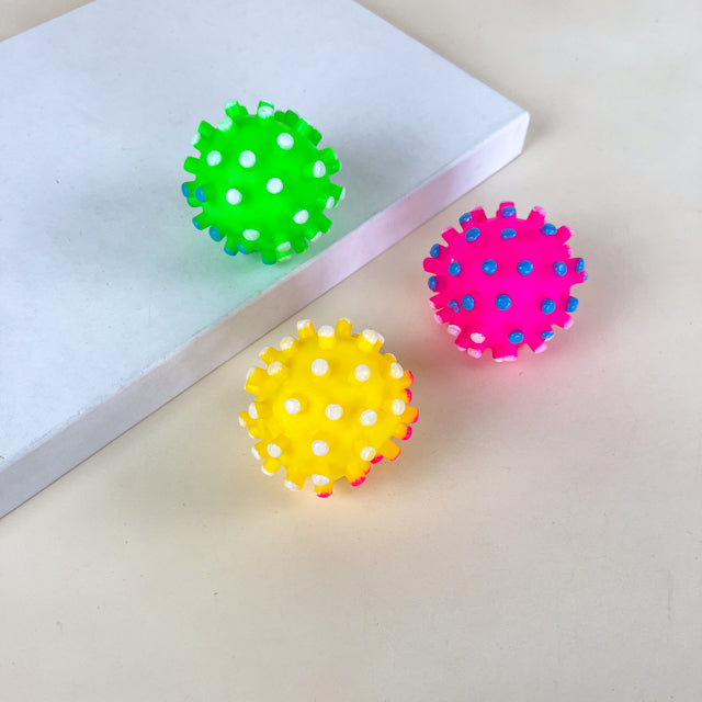 Sanding ball 6cm, different colors 6 pcs (price is for the whole set)