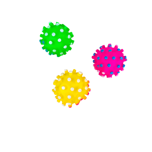 Sanding ball 6cm, different colors 6 pcs (price is for the whole set)