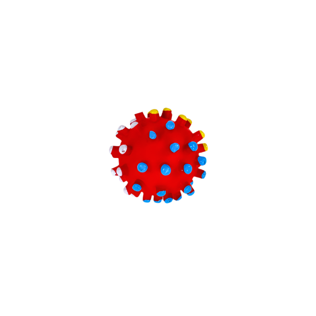 Sanding ball 6cm, different colors 6 pcs (price is for the whole set)