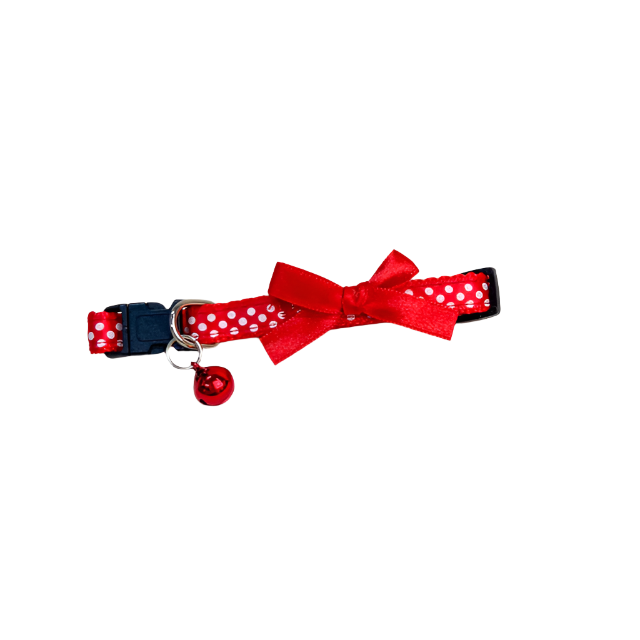 ANNAM Obojek s mašlí a rolničkou 1 x 21-29 cm