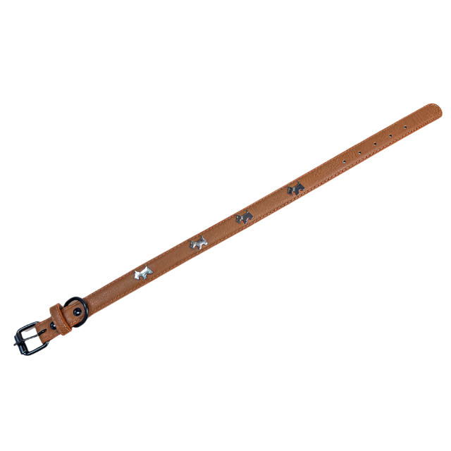ANNAM Kožený obojek 2x34,5 - 42 cm