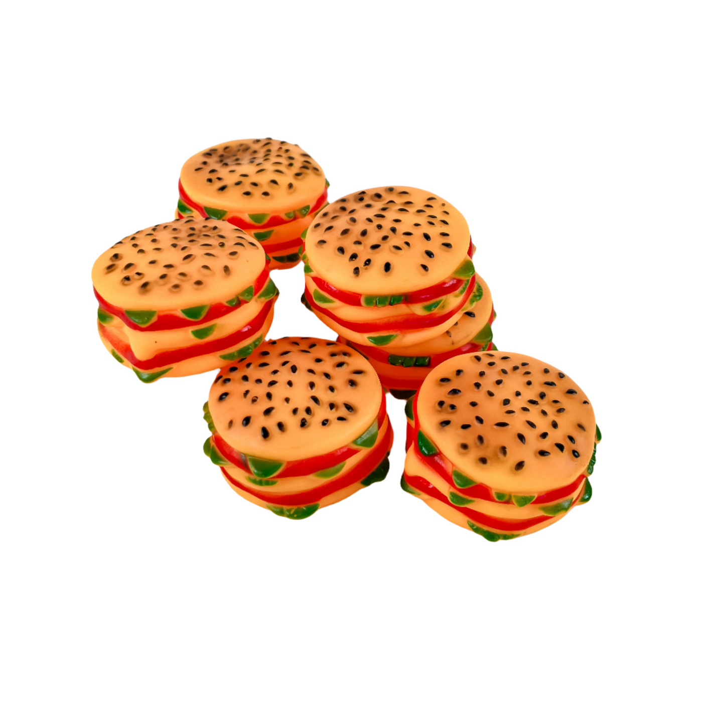ANNAM Gumový pískací hamburger 7 cm