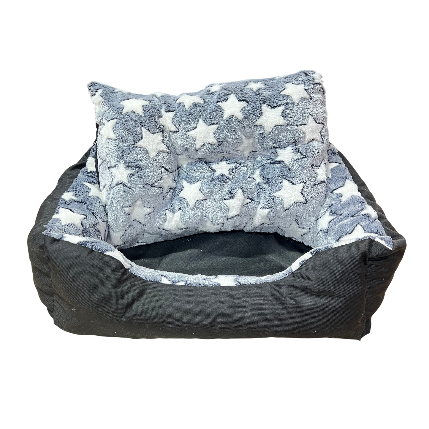 ANNAM Hranatý Chlupatý Pelíšek Tmavě Šedý Hvězdy