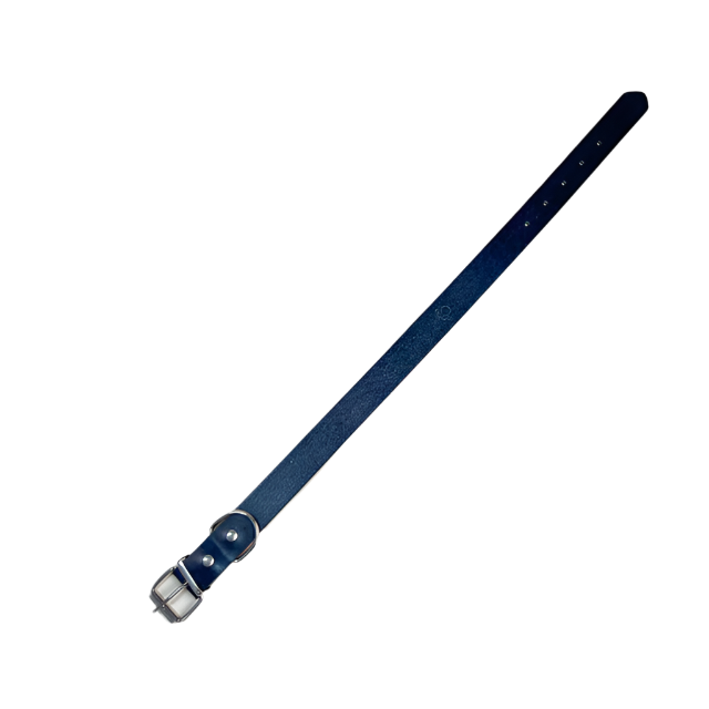Kožený obojek pro psy s tlapkami 2.5cm, délka 50cm