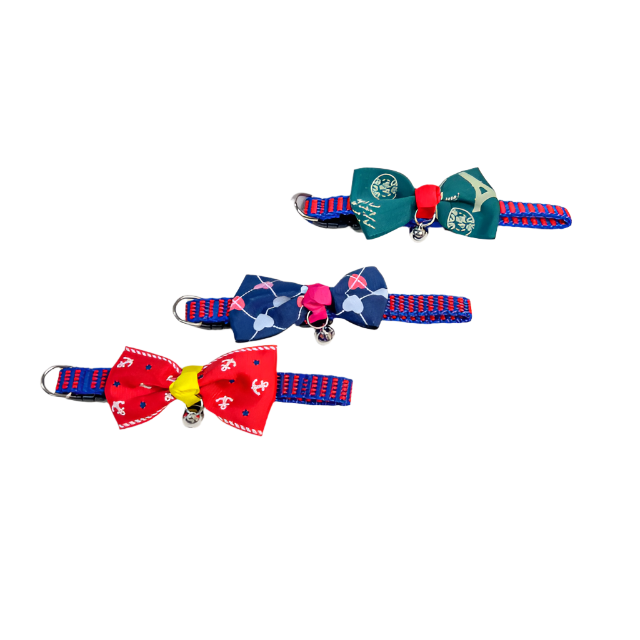 Obojek pro mazlíčky s mašličkou (obvod 18-25 cm)