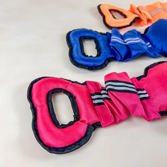 Reflective drag -out of nylon