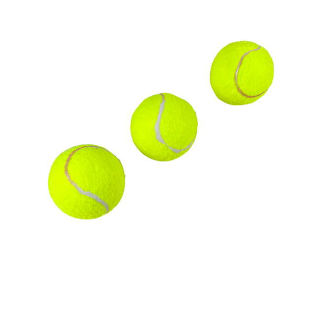 ANNAM Tenisové míčky 6,3 cm (sada 3ks)