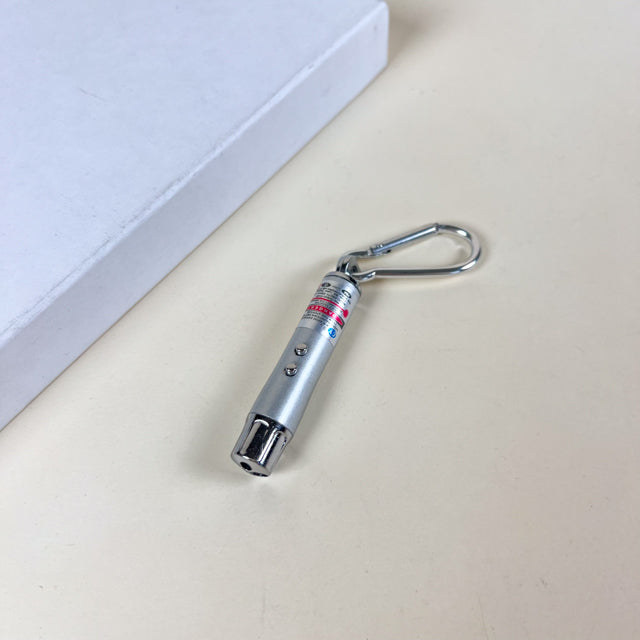 ANNAM Klíčenka s karabinkou a laserem 12 cm