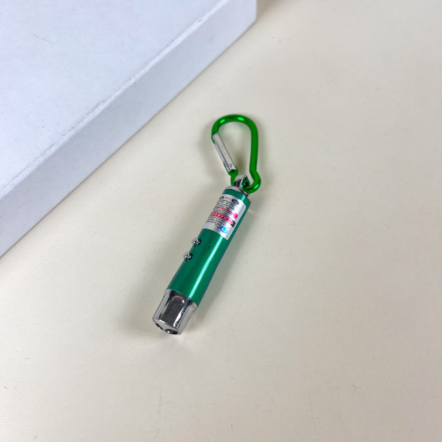 ANNAM Klíčenka s karabinkou a laserem 12 cm