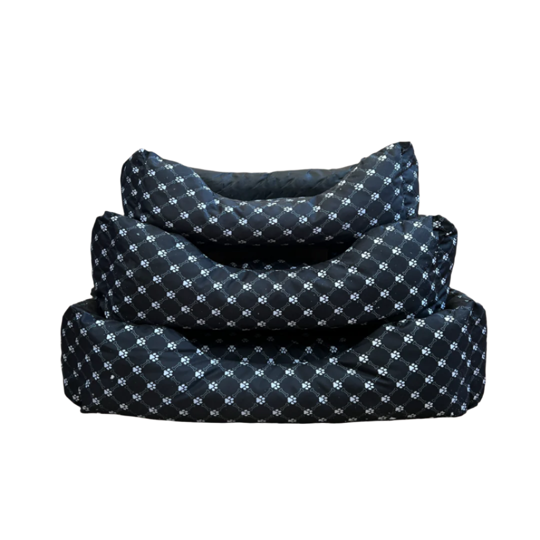 ANNAM Pelíšek Black Cross Paw Bones