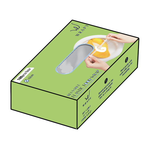 WRAPY 100ks 35cm Ø22cm Elastická Potravinářská Fólie - Testovaná pro styk s potravinami