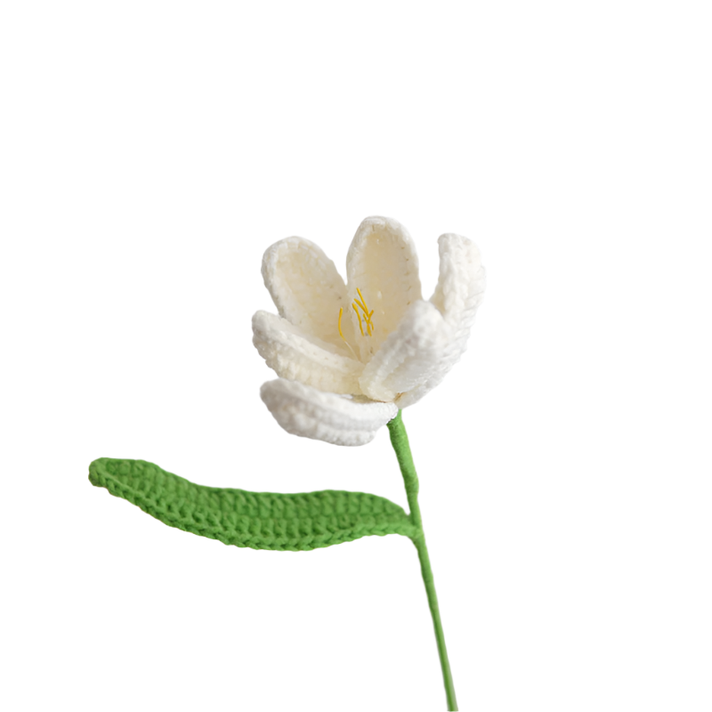 ANNAM Kvetina kvetoucí tulipány Jeden hotový krémový kvetoucí tulipán