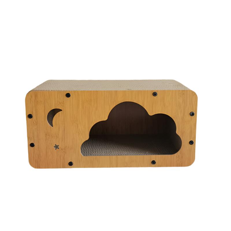 Skládací škrabadlo domeček pro kočky 60x30x30 cm