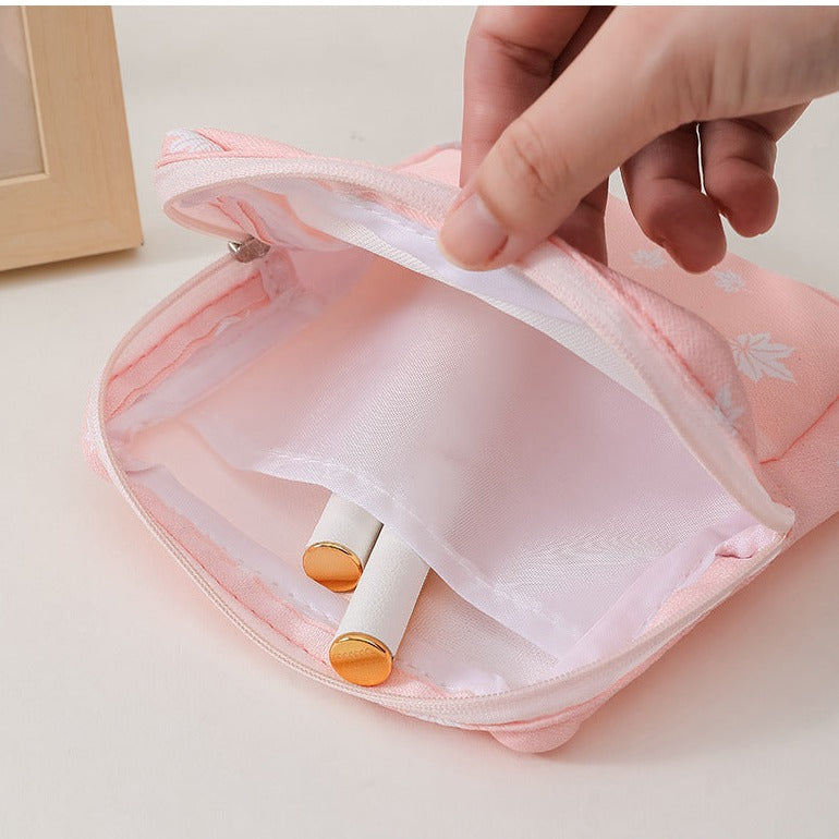 Přenosná taška na tampóny nebo kosmetiku