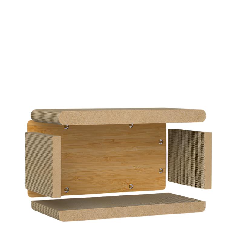 Skládací škrabadlo domeček pro kočky 48x24x24 cm