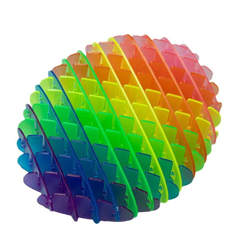 Fidget Worm - antistressová - duhový 30cm
