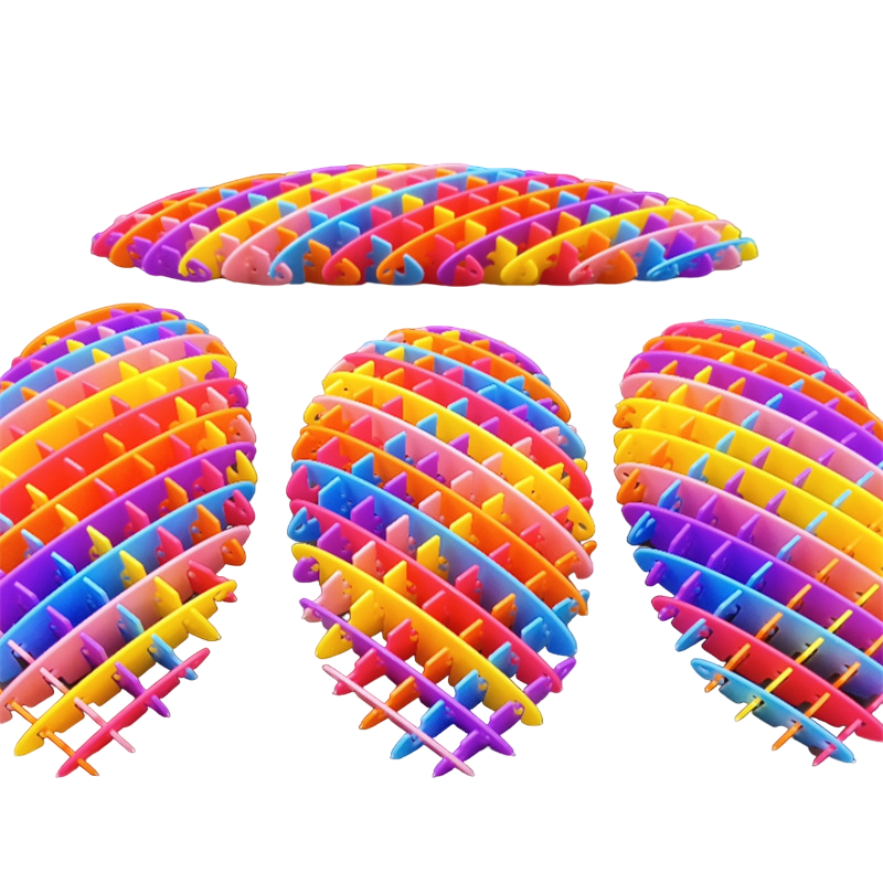 Fidget Worm - antistressová - duhový 30cm