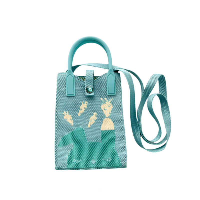 Korean Cartoon Crossbody Mini Zelený králík