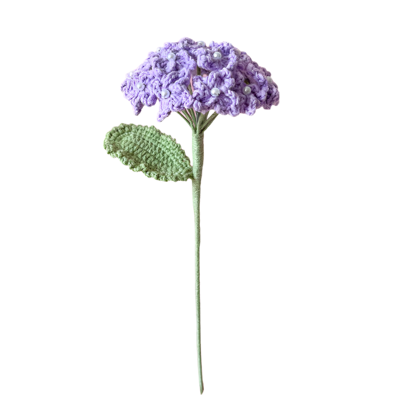 ANNAM Háčkované Květiny Hortenzie