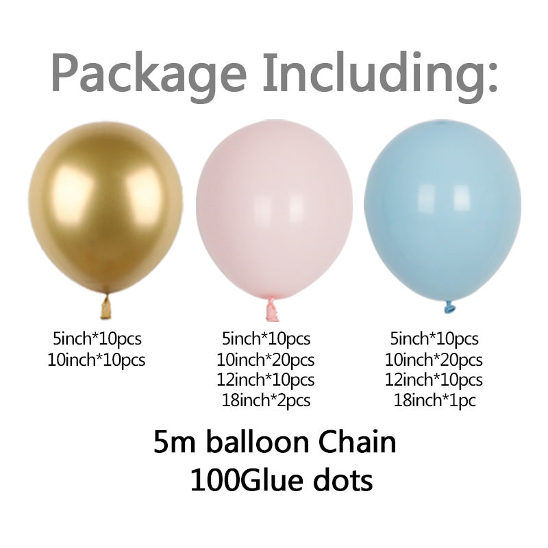 Blue Ocean Macaron Latexový balónek Narozeninová dekorace Party Supplies Svatební dekorace Balónkový řetěz Set Extreme Refund