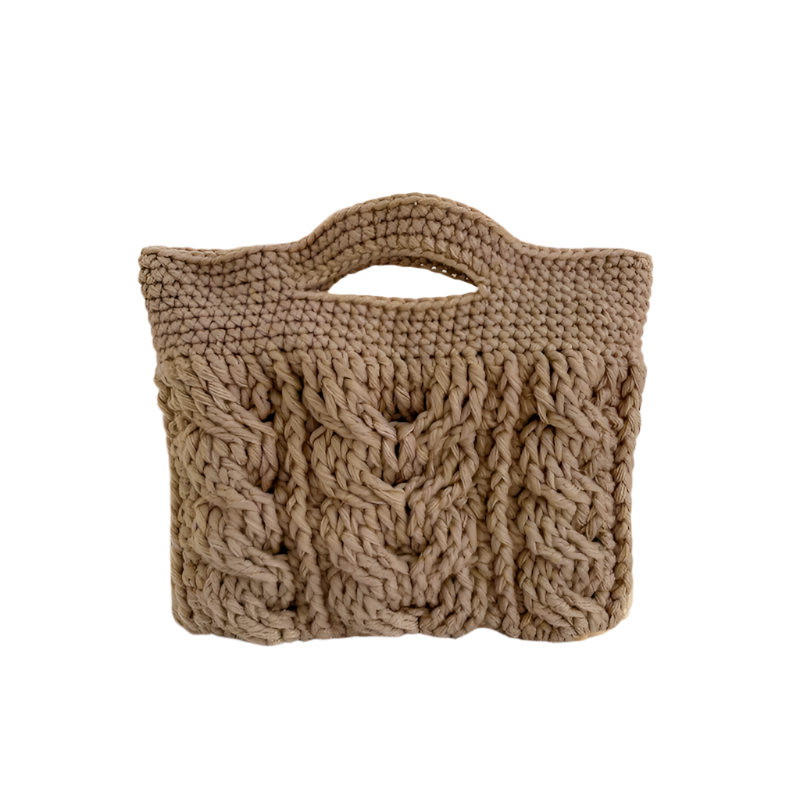 ANNAM Háčkovaná Kabelka Velbloudí