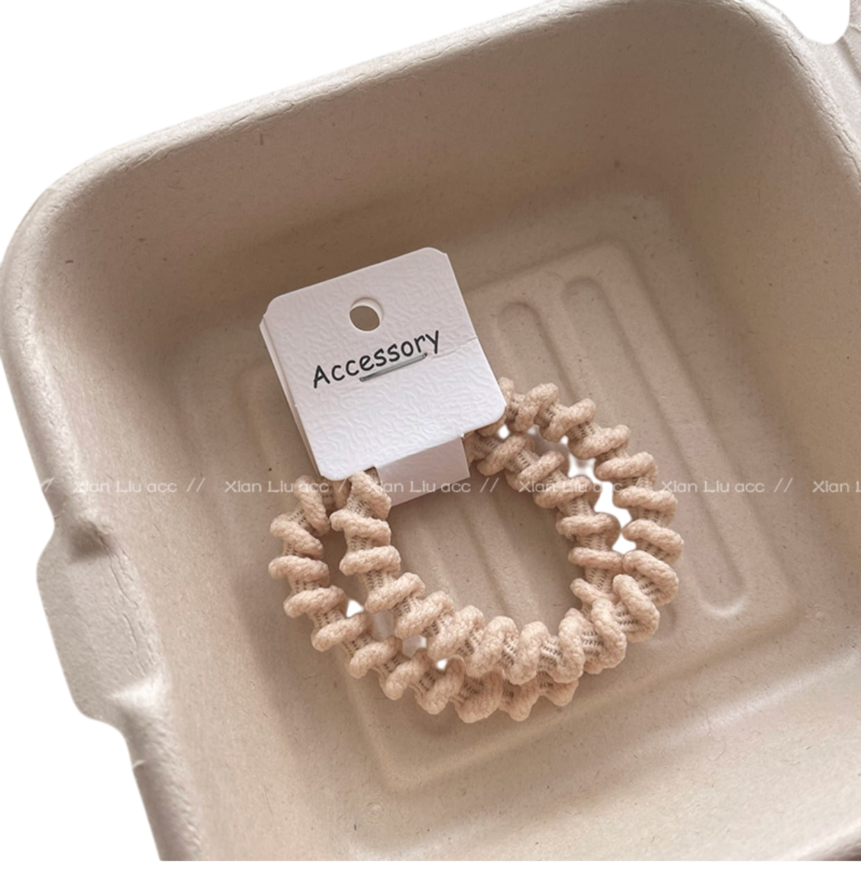 Milky kroužek na vlasy spirála