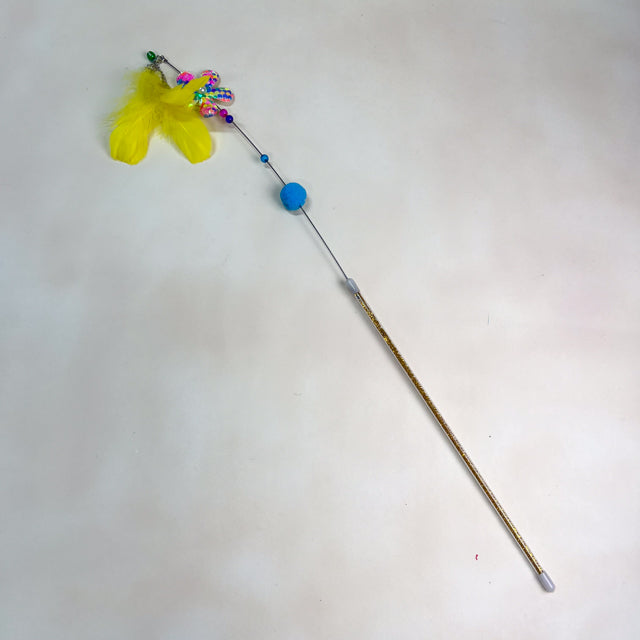 ANNAM Škadlítko pro kočky s peřím 60cm
