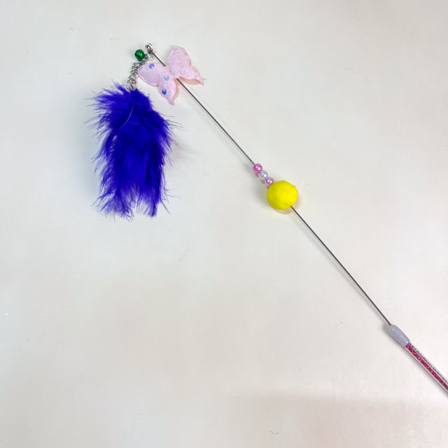 ANNAM Škadlítko pro kočky s peřím 60cm
