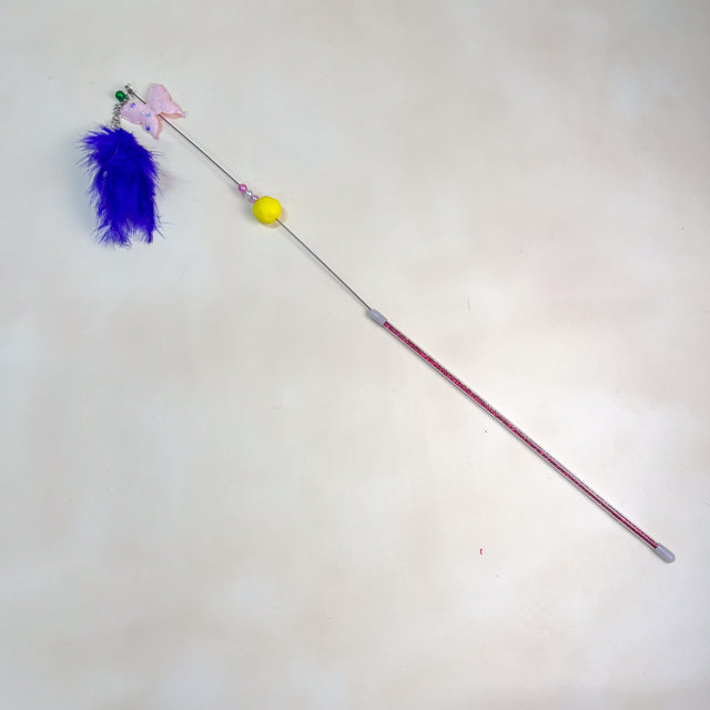 ANNAM Škadlítko pro kočky s peřím 60cm