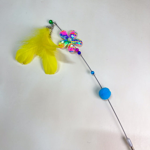 ANNAM Škadlítko pro kočky s peřím 60cm
