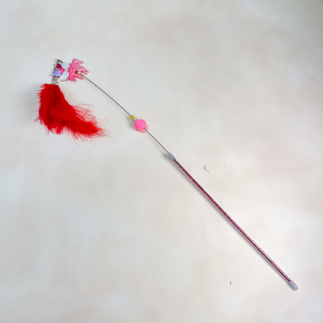 ANNAM Škadlítko pro kočky s peřím 60cm