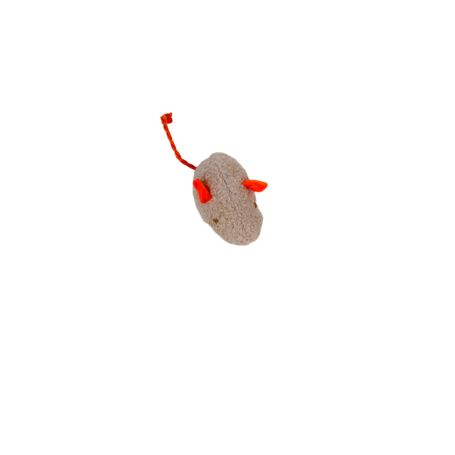 ANNAM Plyšová myš s ocáskem pro kočky 12 cm