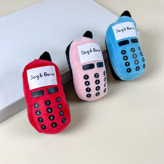 ANNAM Plyšový pískací telefon 7x14cm