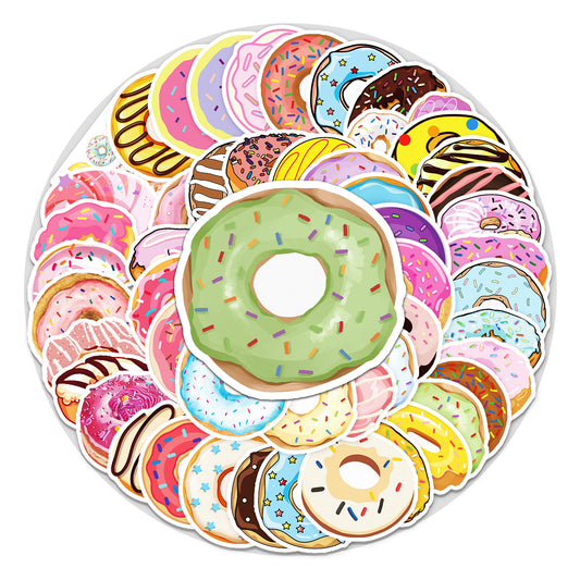 Samolepky Donut 50ks - 50 odlišných samolepek