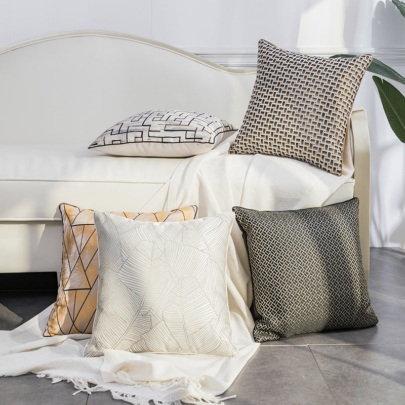 ANNAM povlak Oranžovo-hnědá s motivem; 45*45