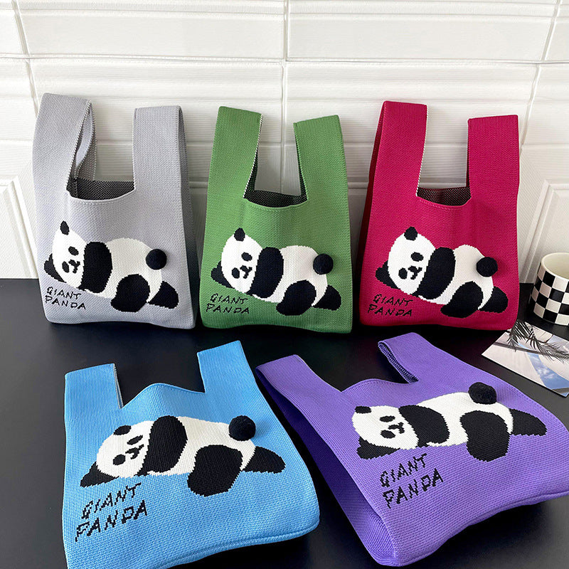 Adorable Panda Tote Delight Panda modrý ocas (velký)