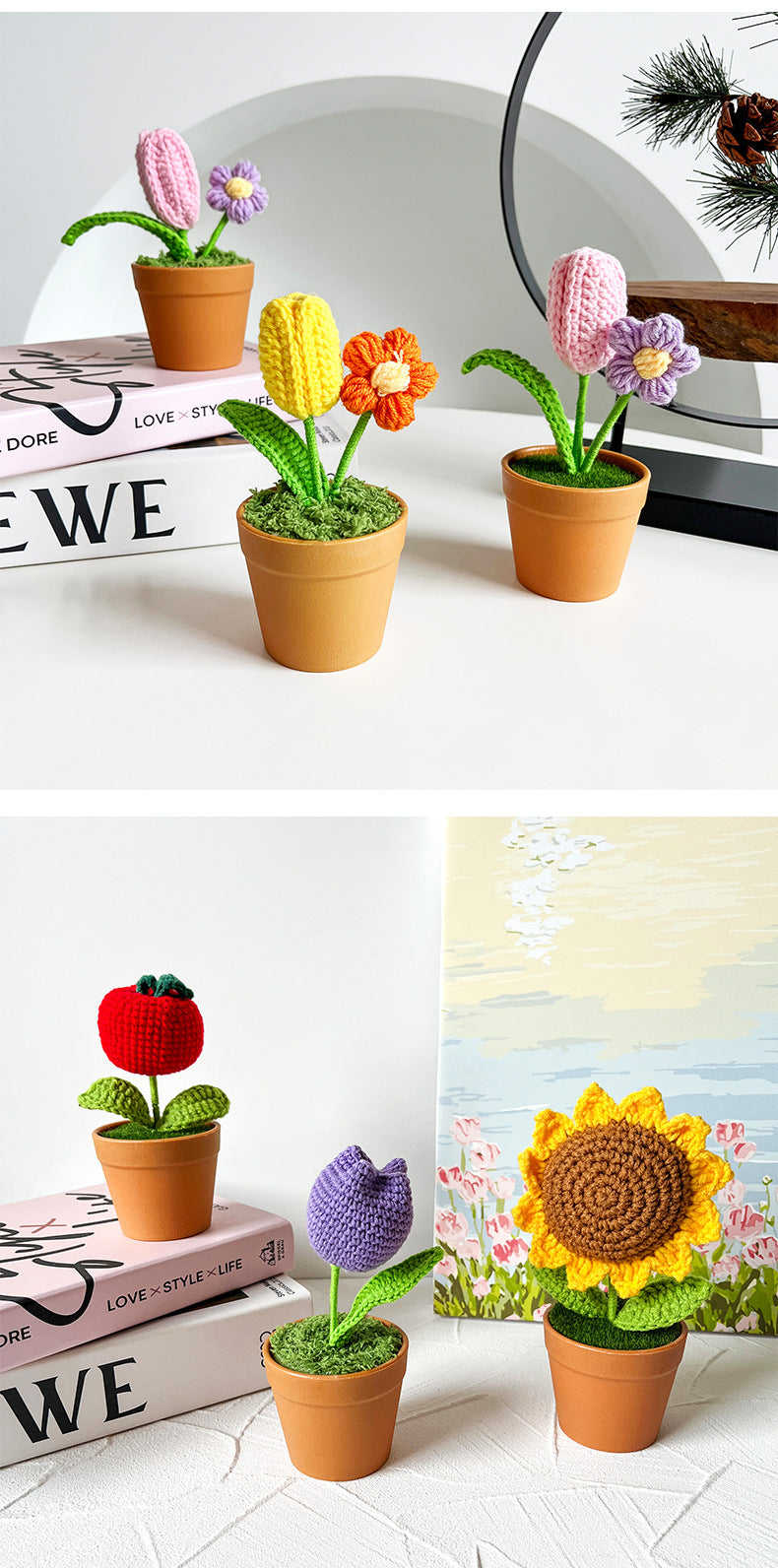 ANNAM Květina v květináči Žlutý tulipán