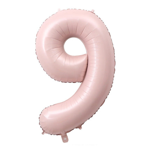 100cm/40"  dětský růžový balónek číslo 9