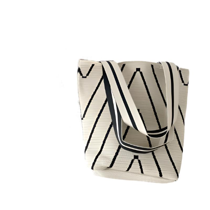 Wave Pletená Vintage Rameno Béžová