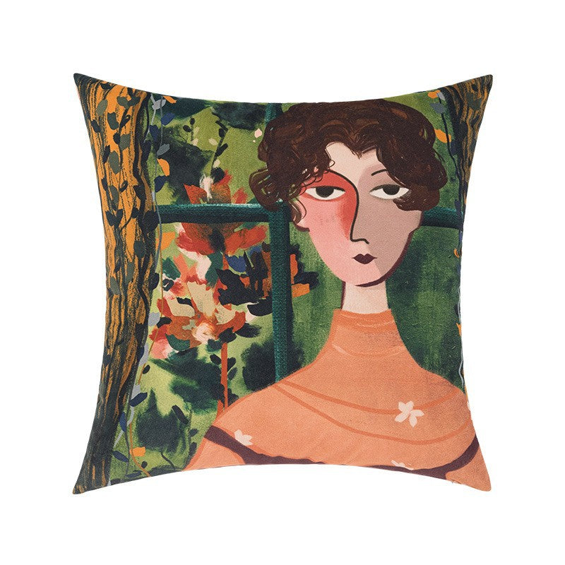 ANNAM povlak Literární dívka 45*45cm