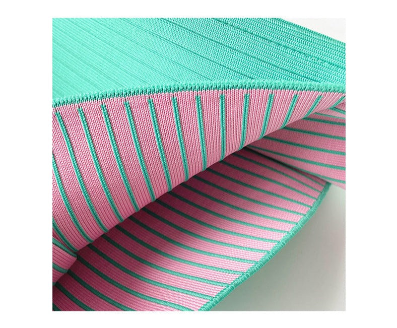 Pinstriped Pleasure Tote Černá