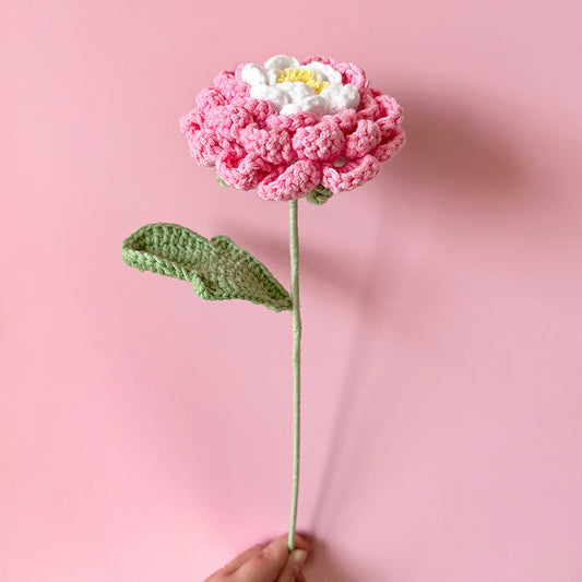 ANNAM Háčkované Květiny Pivoňka - gradientní růžová [Dokončeno