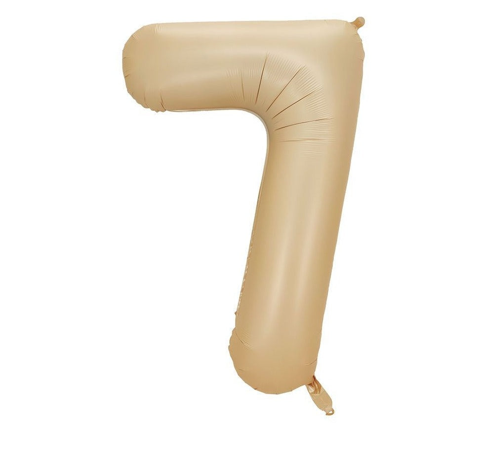 100cm/40" číslice karamelové barvy 7