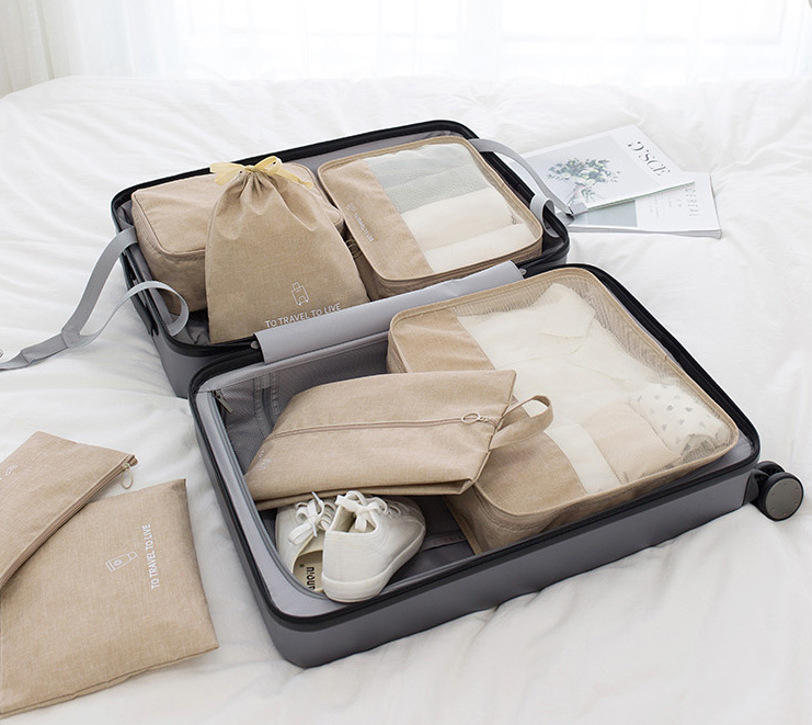 Cestovní sada organizérů do kufru 7ks - Šedá