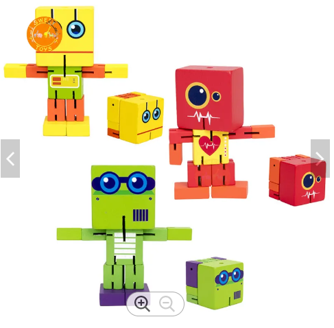 A wooden robot for children